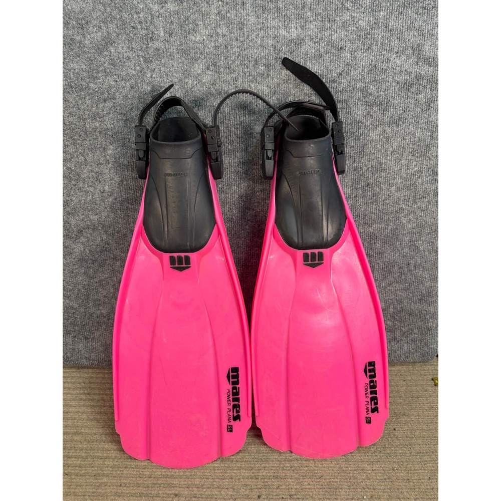 Mares Power Plana SL Scuba Diving Fins Pink Black Open Heel Small DIN 7876 B